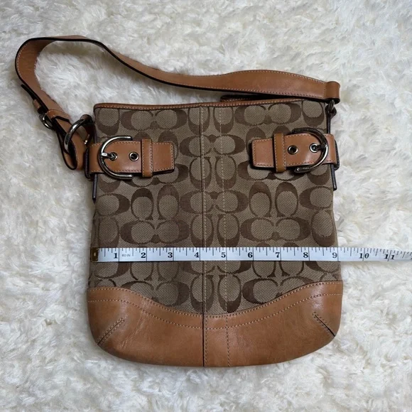 Coach C Brown Small Shoulder Bag - Picture 7 of 9